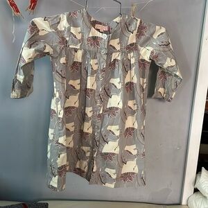 Pink Chicken kids Elephant Parade Dress 4Y